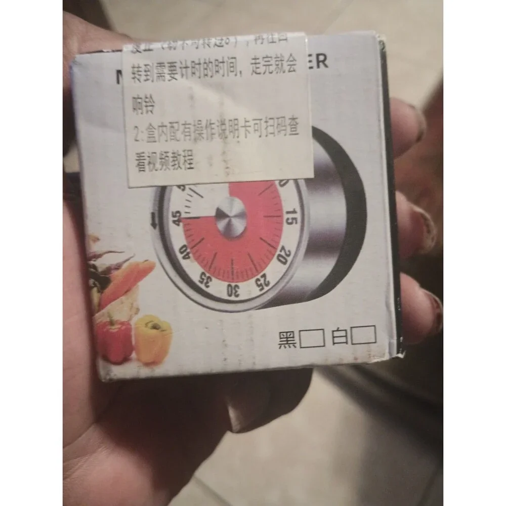 Mechanical Kitchen Timer 60min Countdown Cooking